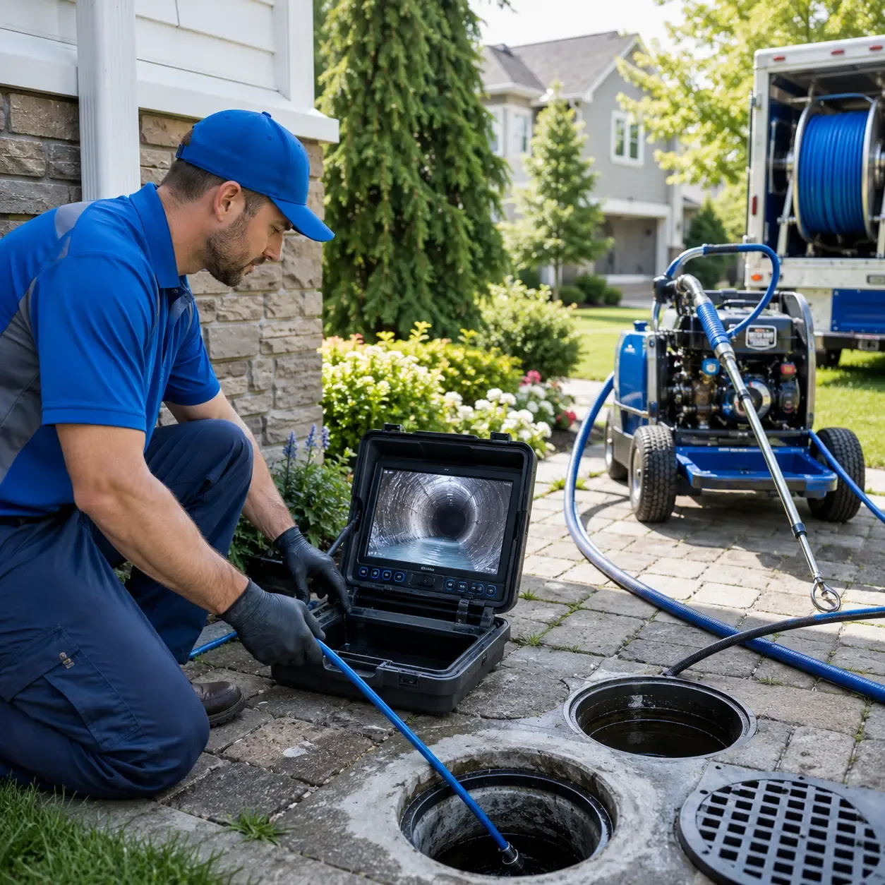 Outdoor drain cleaning professionals serving Laurel, NY