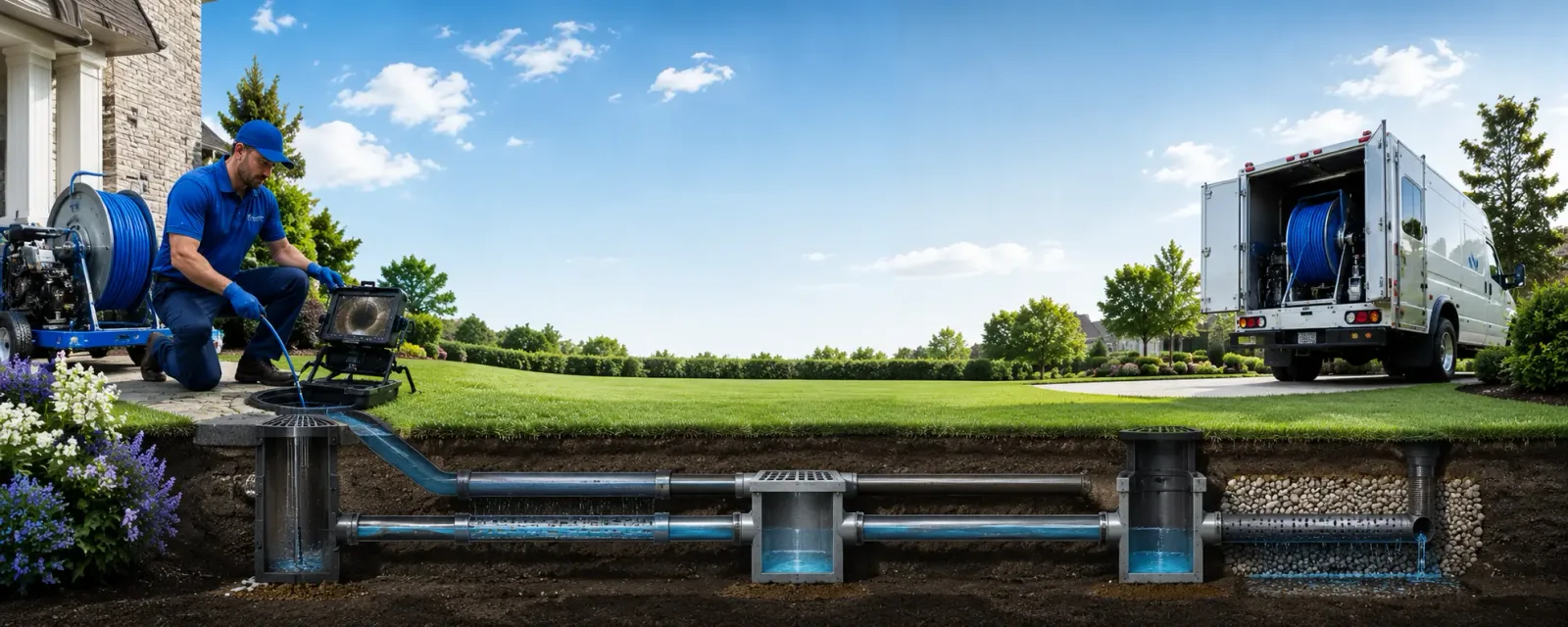 Outdoor drain cleaning information for Laurel, NY
